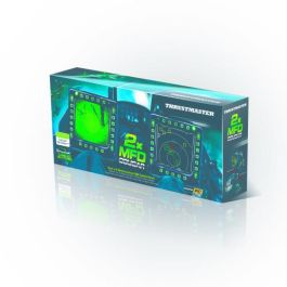 Thrustmaster Dial multifunción MFD COUGAR para PC, Panel de cabina USB con 2 bases multidireccionales, 20 botones, 4 interruptores y luz de fondo