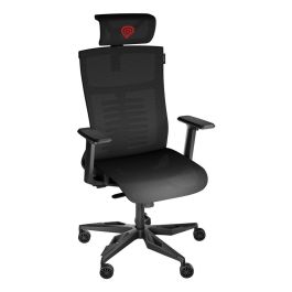Genesis Astat 700 gr2 Silla Gaming Ergonómica con Soporte Lumbar ExoBase, Malla PureFlow Transpirable, Ajuste de Profundidad y Reposabrazos 3D - Negro