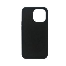 eSTUFF Funda de silicona para iPhone 13 Pro Max - Protectora y suave al tacto con interior de microfibra, color negro