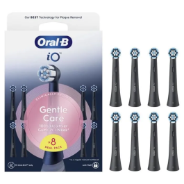 Oral-B iO Gentle Care Cepillos Dentales Recambios Pack 8 Negro Precio: 64.49999985. SKU: B1BXVGJ9TX