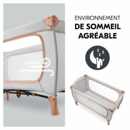 Hauck HAU1731647229433 Cuna de Viaje Sleep N Play Go Plus 60x120 cm Plegable con Ruedas desde el Nacimiento, Corcho Polvoriento