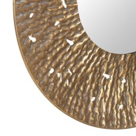 Espejo de pared Dorado Cristal Hierro 76,5 x 7 x 76,5 cm Espejo de pared Dorado Cristal Hierro 76,5 x 7 x 76,5 cm