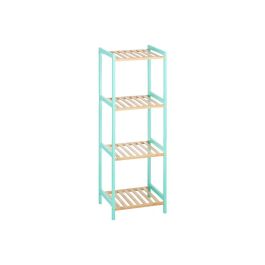 Berilo Estantería Cuadrada 4 Estantes Bambú Menta 35x100x30 cm Berilo Estantería Cuadrada 4 Estantes Bambú Menta 35x100x30 cm
