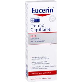 Eucerin PH5 Champú Suave para Cuero Cabelludo Sensible, Brillo, Limpia y Acondiciona, Protege Defensas Naturales 250 ml