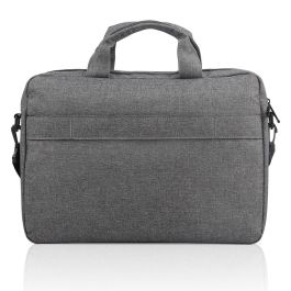 Lenovo T210 Funda Casual Toploader para Portátiles de hasta 15.6", Gris, Tejido Resistente al Agua y Correa para Equipaje