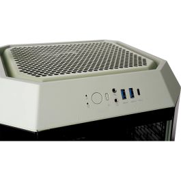 Thermaltake The Tower 250 Mini Tower para PC con Pantalla LCD de 3.9 pulgadas, Ventiladores 120mm Preinstalados - Matcha Green