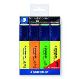 Estuche 3 + 1Regalo Marcadores Fluorescente Classic 364 Textsurfer Staedtler 364-S WP4P Precio: 9.5000004. SKU: B12B6V8R6X