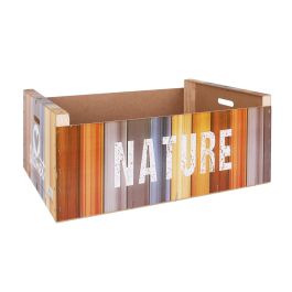 Confortime Caja Wood Brillo Nature C, 58 x 39 x 23 cm (3 Unidades)