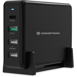 Conceptronic OZUL01B Cargador USB Tipo C Carga Rápida PD 65W para Nintendo Switch, iPad, iPhone, Samsung Precio: 42.50000007. SKU: S7810694