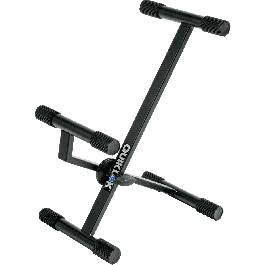 Quiklok Soporte Para Amplificador Plegable con Ajuste de Ángulo y Bajo Perfil de Acero Negro para Suelo, Carga Máxima 33,90 kg