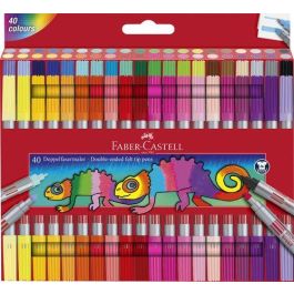 Rotulador Fibra Faber-Castell Doble Punta Caja De 40 Precio: 15.88999951. SKU: B1BC9GFETG