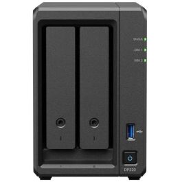 Synology DP320 NAS Escritorio R1600 8 GB 16 TB Negro 2 Bahías