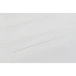DKD Home Decor Revistero de Acrílico Transparente, Modelo Loft, con Medidas: 31 cm de Largo, 25 cm de Alto y 30 cm de Ancho