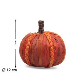 Calabaza Decorativa Trenzada 12x11 cm en Rojo Anaranjado Precio: 6.2799. SKU: B19VX2R69E