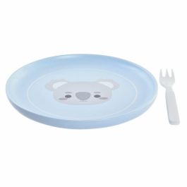 Vajilla Kids DKD Home Decor Azul Gris 19.3 x 2 x 19.3 cm Set de 5 Vajilla Kids DKD Home Decor Azul Gris 19.3 x 2 x 19.3 cm Set de 5