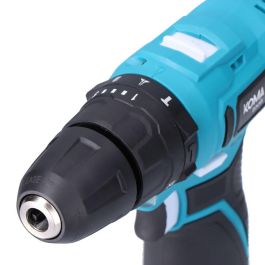 Koma Tools Taladro Percutor 12V TP-K con Accesorios, Batería 2.0Ah y Cargador USB C, Mandril 10mm sin Llave, 2 Velocidades, 32Nm