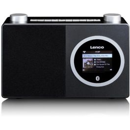 Lenco DIR-70BK schwarz Radio por Internet Digital/Analógica DAB+/FM con Bluetooth, Pantalla TFT-LCD 2.4", Alarma y Temporizador