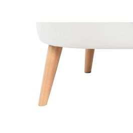 Butaca DKD Home Decor Blanco Natural Madera 91 x 80 x 78 cm