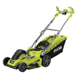 Ryobi RLM18E40H Cortacésped Eléctrico de 1800W con Corte de 40cm, Función Mulching y Indicador de Carga, Diseño Compacto y Ligero