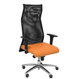Sillon Piqueras Y Crespo Sahuco Direccion Uso Intensivo (8H) Brazos Regulables Mecanismo Sincro Respaldo Malla Transpirable Negro Y Asiento Tapizado Similpiel Naranja Precio: 522.50000022. SKU: S5703761
