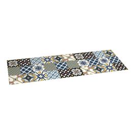 Croma Collection Alfombra vinílica hidráulico 60x200 cm, antideslizante, lavable, azul estampado Precio: 45.59000006. SKU: S7909663