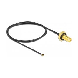 DeLOCK Cable adaptador SMA hembra a MHF 4L LK macho 1.37 50cm 50Ω para montaje, 10mm longitud rosca, a prueba de salpicaduras Precio: 27.89000027. SKU: B1HTPHR5SN