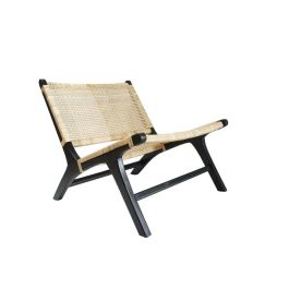 Sillón DKD Home Decor Negro Natural Madera Teca 65 x 78 x 68 cm Precio: 243.49999949. SKU: B1CBJ7ERQW