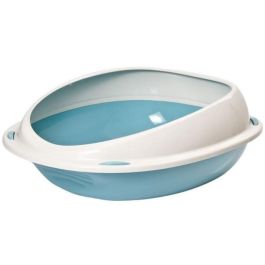 Aime Caja de arena Shuttle ovalada con borde extraíble y entrada baja para gatos. Ideal para gatitos, gatos mayores. Colores Taupe y Beige Precio: 24.50000014. SKU: B1F5WTYKV3