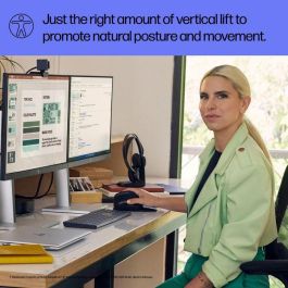 HP 925 Ratón Vertical Ergonómico con Reposamuñecas Desmontable, Diseño para Posición Natural de Mano, Mayor Comodidad y Productividad