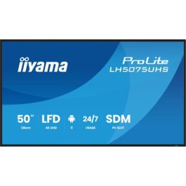 IIYAMA LH5075UHS-B2 Monitor Táctil 50" 4K UHD VA 500cd/m2 Horizontal/Vertical Wifi Android 11 24/7
