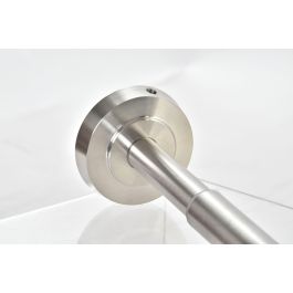DKD Home Decor Toallero de Pared de Acero Plateado, Extensible de 30 a 50 cm, Medidas 30x6x6 cm