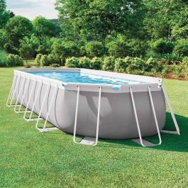 Intex Piscina Prism Frame Oval 610x305x122cm con Bomba