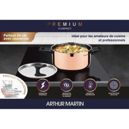Arthur Martin AM945GT Olla holandesa 24 cm - 3 capas triple acción: Cobre, Aluminio, Acero Inoxidable - Todas las fuentes de calor, incluida la inducción Arthur Martin AM945GT Olla holandesa 24 cm - 3 capas triple acción: Cobre, Aluminio, Acero Inoxidable - Todas las fuentes de calor, incluida la inducción