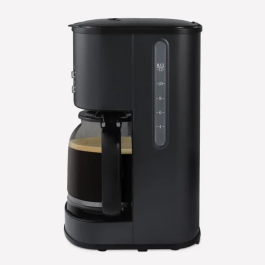 Hkoenig Cafetera MG32 1.5L (12 tazas) 1000W Pantalla LCD Mantener Caliente Negra Acero Inoxidable