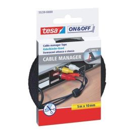 Tesa 55239 Organizador de cables cinta de cierre negro, reutilizable, 10 mm x 5 m para organizar cables eléctricos Precio: 10.89. SKU: S7908384