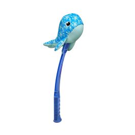 Hunter Flingerz Splash Whale Juguete para Perros con Lanzador Flotante de Neopreno, Chirriador, Lavable, Ideal Agua y Playa