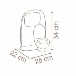 Smoby SMOB220380 Baby Nurse Juego de Imitación: Lavabo y WC para Muñecas