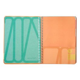 Agenda Espiral Antartik Bold A6 2025 Semana Vista Colores Surtidos Azul Y Melocoton Papel De 80 gr 8 unidades