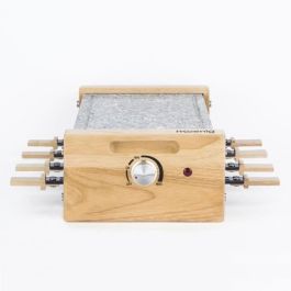 Raclette/grill HKoeNIG - 8 personas - Diseño de madera - Superficie de cocción 38x19,5 cm - Potencia 1200W