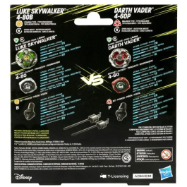 Beyblade X Star Wars Luke Skywalker 4-80B vs. Darth Vader 4-60B, Paquete Múltiple