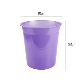 Papelera Plastico Liderpapel Lavanda Translucido 13 Litros 275x285 mm