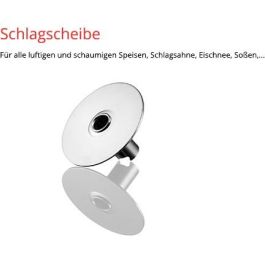 ESGE 7010 Schlagscheibe - Disco batidor de licuadora, accesorio de acero inoxidable, plata