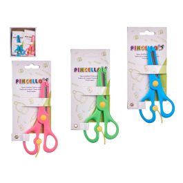 Tijera Infantil Segura Pincello 6x14x1cm - Azul, Rosa, Verde (48 Unidades) Tijera Infantil Segura Pincello 6x14x1cm - Azul, Rosa, Verde (48 Unidades)