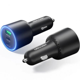 Vention FFPB0 Cargador de Coche 2xUSB-C + 1xUSB-A Carga Rápida 165W para Móviles y Tablets Precio: 20.89000023. SKU: B1432LK957