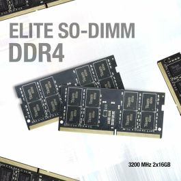 Team Group TED48G3200C22-S01 Módulo de Memoria RAM ELITE 8 GB (1x 8 GB) DDR4 3200 MHz SO-DIMM 1.2V para Portátil Team Group TED48G3200C22-S01 Módulo de Memoria RAM ELITE 8 GB (1x 8 GB) DDR4 3200 MHz SO-DIMM 1.2V para Portátil