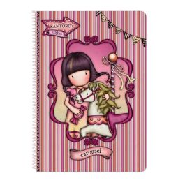 Libreta Gorjuss Carousel Salmón A4