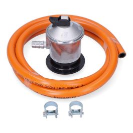 Edragas Kit Regulador de Gas + Manguera 1.5m Ref 74188 con 2 Abrazaderas Domestico Precio: 13.50000025. SKU: S7917014