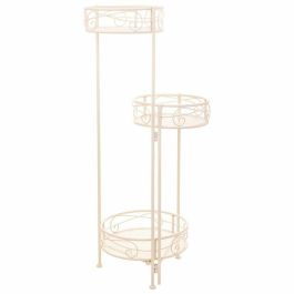 Soporte para Maceta Alexandra House Living Blanco Metal Hierro 25 x 158 x 40 cm