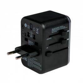 Verbatim Adaptador Universal de Viaje UTA-04 con 1 Puerto USB-C PD 61W, 1 Puerto USB-C, 3 Puertos USB-A