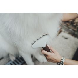 Hunter Peine de Curry Antienredos Dos Filas para Pelo Grueso y Denso Elimina Pelo Muerto de Capa Inferior